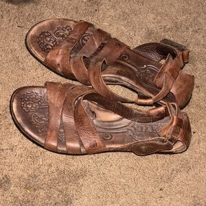 Born Brown Leather Sandals